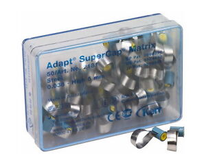 Adapt™ SuperCap™ matrices in steel – 0.038, 5.0mm high